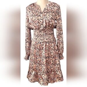 Anthropologie Fig and Flower Floral Smocked Dress 🌸🆕